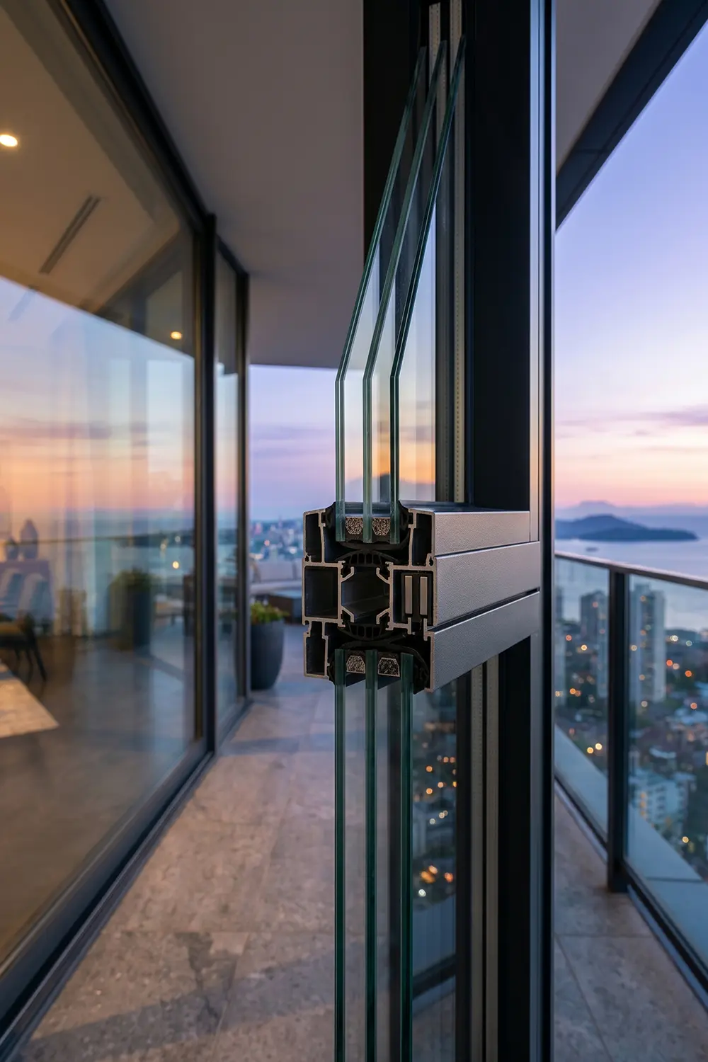 Isıcamlı Balkon Profil Detayı